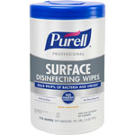 Purell Professional Surface Disinfecting Wipes, 7 x 8, Fresh Citrus, 110/Canister orginal image