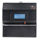 Pyramid 3700 Heavy-Duty Time Clock and Document Stamp, LCD Display, Black orginal image