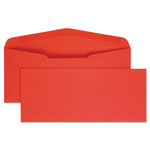 Quality Park Colored Envelope, #10, Bankers Flap, Gummed Closure, 4.13 x 9.5, Red, 25/Pack orginal image