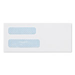 Quality Park Double Window Security-Tinted Check Envelope, #8 5/8, Commercial Flap, Gummed Closure, 3.63 x 8.63, White, 500/Box orginal image