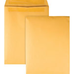 Quality Park Redi-Seal Catalog Envelope, #12 1/2, Cheese Blade Flap, Redi-Seal Closure, 9.5 x 12.5, Brown Kraft, 100/Box orginal image