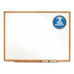Quartet® Classic Series Total Erase Dry Erase Board, 36 x 24, Oak Finish Frame orginal image