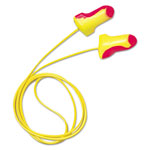 R3 Safety LL-30 Laser Lite Single-Use Earplugs, Corded, 32NRR, Magenta/Yellow, 100 Pairs orginal image