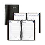 Rediform Academic Daily/Monthly Planner, 8 x 5, Black Cover, 12-Month (Aug to July): 2023 to 2024 orginal image