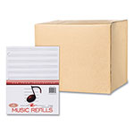 Roaring Spring Paper Music Filler Paper, 3-Hole, 8.5 x 11, Music Transcription Format, 20 Sheets/Pack, 24 Packs/Carton orginal image