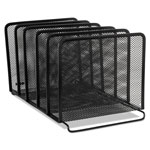 Rolodex Mesh Stacking Sorter, 5 Sections, Letter to Legal Size Files, 8.25