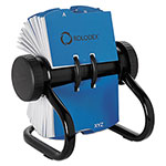 Rolodex Open Rotary Business Card File w/24 Guides, Black orginal image