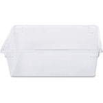 Rubbermaid 12-1/2 Gallon Food Tote Box, 50 quart Food Container, Plastic, Dishwasher Safe, Clear, 6 Piece(s)/Carton orginal image