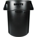 Rubbermaid Brute 44-gallon Vented Container, 44 gal Capacity, Black, 4/Carton orginal image