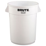Rubbermaid Vented Round Brute Container, 32 gal, Plastic, White orginal image