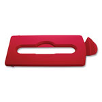 Rubbermaid Slim Jim Paper Recycling Top, 16.5 x 8 x 0.5, Red orginal image