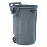Rubbermaid Vented Wheeled Brute Container, 44 gal, Plastic, Gray orginal image