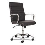Sadie™ 5-Eleven Mid-Back Executive Chair, Supports up to 250 lbs., Black Seat/Black Back, Aluminum Base orginal image