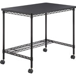 Safco Desk,Mobile,Steel Frame,Melamine Top,35-3/4