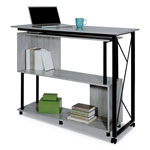 Safco Mood Standing Height Desk, 53.25w x 21.75d x 42.25h, Gray orginal image