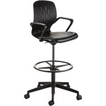 Safco Shell Extended-Height Chair, Supports Up to 275 lb, 22