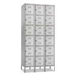 Safco Three-Column Box Locker, 36w x 18d x 78h, Two-Tone Gray orginal image