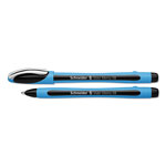 Schneider Slider Memo XB Ballpoint Pen, Stick, Extra-Bold 1.4 mm, Black Ink, Black/Light Blue Barrel, 10/Box orginal image