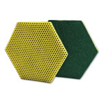 Scotch Brite® Dual Purpose Scour Pad, 5 x 5, Green/Yellow, 15/Carton orginal image