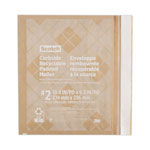 Scotch™ Curbside Recyclable Padded Mailer, #2, Self-Adhesive Closure, Interior Dimensions: 10.8” x 9.3”, Natural Kraft, 100/Carton orginal image