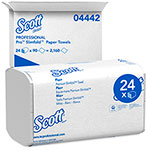 Scott® Control Hand Towels Slimfold (04442) with Fast-Drying Absorbency Pockets, White, 90 Towels / Clip, 24 Packs / Case orginal image