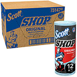 Scott® Shop Towels Original (75147), Blue, 55 Towels/Standard Roll, 12 Rolls/Case, 660 Towels/Case orginal image