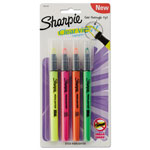 Sharpie® Clearview Pen-Style Highlighter, Chisel Tip, Assorted Colors, 4/Pack orginal image