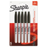 Sharpie® Fine Point Permanent Marker, Black, 5/Pack orginal image