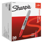 Sharpie® Fine Tip Permanent Marker, Red, 36/Pack orginal image