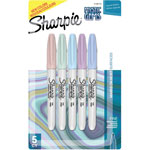 Sharpie® Mystic Gems Permanent Markers - Fine Marker Point - Multi - 5 / Pack orginal image