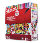 Sharpie® Permanent Markers Ultimate Collection, Assorted Tips, Assorted Colors, 45/Pack orginal image