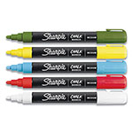 Sharpie® Wet-Erase Chalk Marker, Medium Bullet Tip, Assorted, 5/Pack orginal image