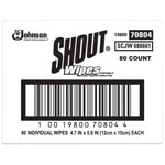 Shout Wipe & Go Instant Stain Remover, 4.7 x 5.9, 80 Packets/Carton orginal image