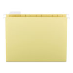 Smead Colored Hanging File Folders, Letter Size, 1/5-Cut Tab, Yellow, 25/Box orginal image