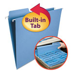 Smead FasTab Hanging Folders, Letter Size, 1/3-Cut Tab, Blue, 20/Box orginal image