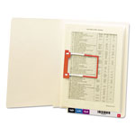 Smead Heavyweight Manila Reinforced End Tab Folders with U-Clip, Straight Tab, Letter Size, 50/Box orginal image