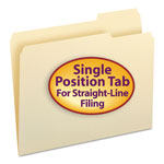 Smead Manila File Folders, 1/3-Cut Tabs, Right Position, Letter Size, 100/Box orginal image