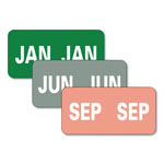 Smead Monthly End Tab File Folder Labels, JAN-DEC, 0.5 x 1, Assorted, 25/Sheet, 120 Sheets/Box orginal image