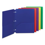 Smead Poly Snap-In Two-Pocket Folder, 11 x 8.5, Assorted, 10/Pack orginal image