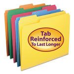 Smead Reinforced Top Tab Colored File Folders, 1/3-Cut Tabs, Letter Size, Assorted, 100/Box orginal image