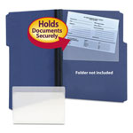 Smead Self-Adhesive Poly Pockets, Top Load, 9 x 5-9/16, Clear, 100/Box orginal image
