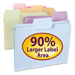 Smead SuperTab Colored File Folders, 1/3-Cut Tabs, Letter Size, 11 pt. Stock, Assorted, 100/Box orginal image