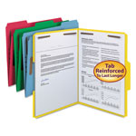 Smead Top Tab Colored 2-Fastener Folders, 1/3-Cut Tabs, Letter Size, Assorted, 50/Box orginal image