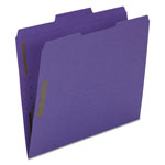 Smead Top Tab Colored 2-Fastener Folders, 1/3-Cut Tabs, Letter Size, Purple, 50/Box orginal image
