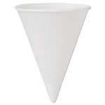 Solo Cone Water Cups, Cold, Paper, 4oz, White, 200/Bag, 25 Bags/Carton orginal image