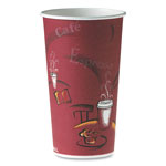 Solo Polycoated Hot Paper Cups, 20 oz, Bistro Design, 600/Carton orginal image