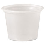 Solo Polystyrene Portion Cups, 1 oz, Translucent, 2500/Carton orginal image