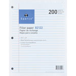 Sparco Filler Paper, Wide Ruled, 10 1/2"x8", 200/Pack, White orginal image