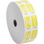 Sparco roll tickets, double with coupon, 2000 tickets per roll, yellow orginal image