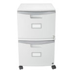 Storex Two-Drawer Mobile Filing Cabinet, 14.75w x 18.25d x 26h, Gray orginal image